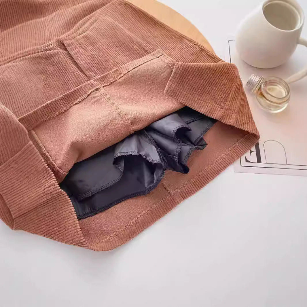 Retro High Waist Slimming Commuting Slim Fit Slit A- Line Skirt