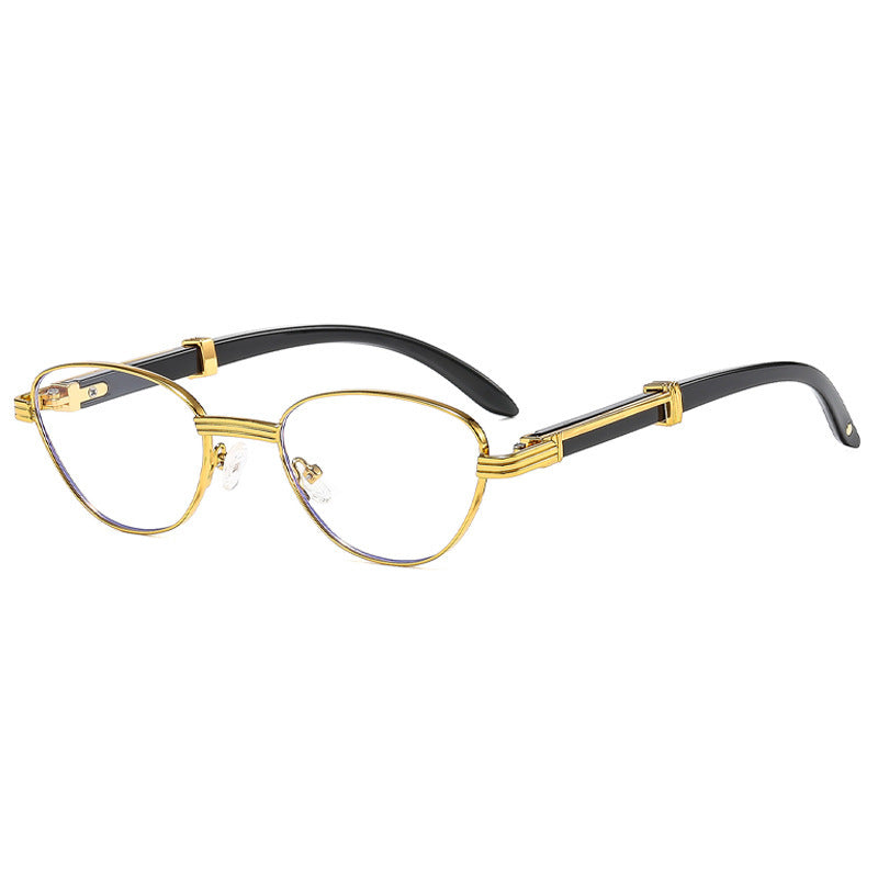 Women's Retro Simple Outdoor Oval Frame UV-proof Sunglasses