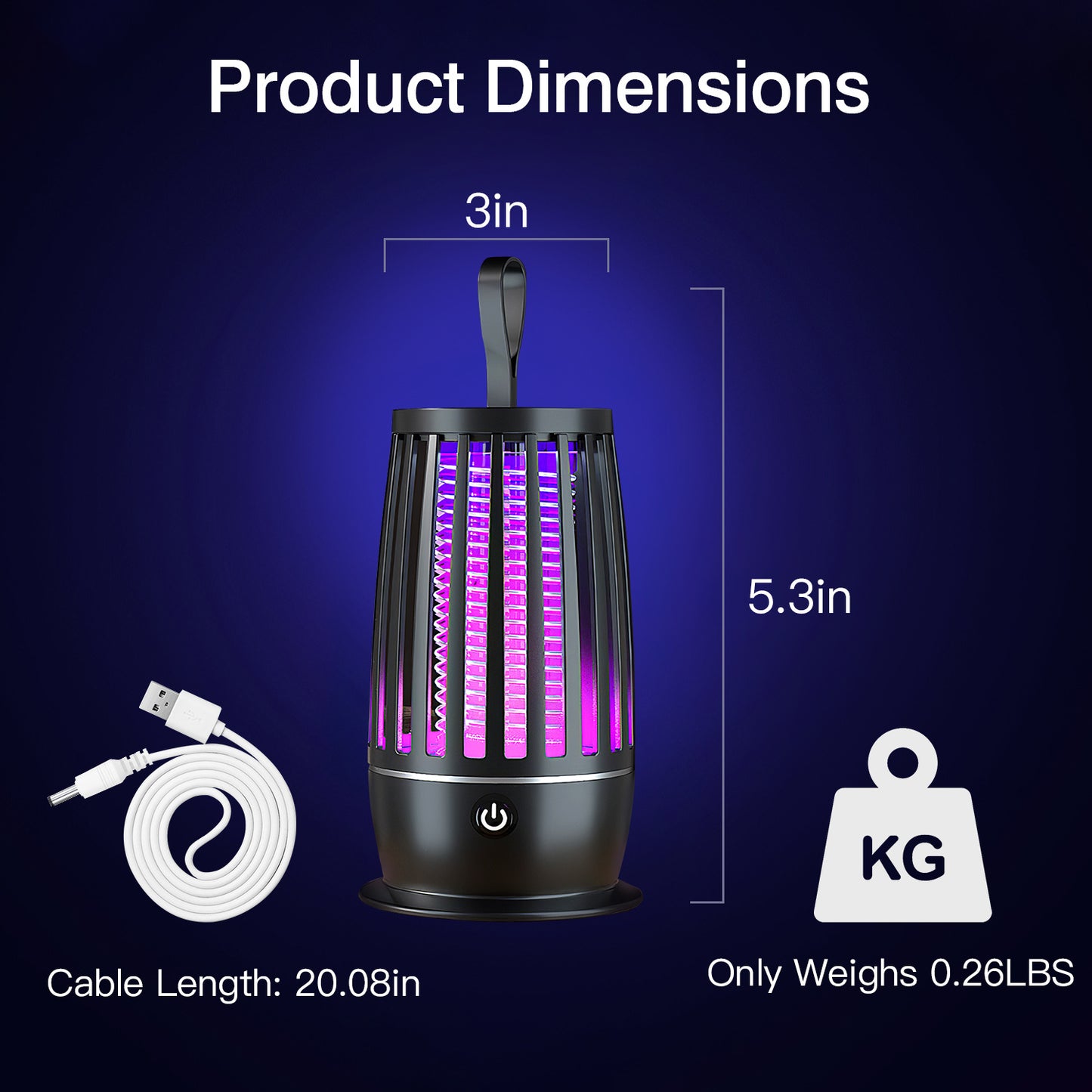 Rechargeable Mosquito-Killing Lamp