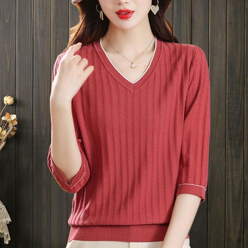 Thin Casual Sweater Top For Women