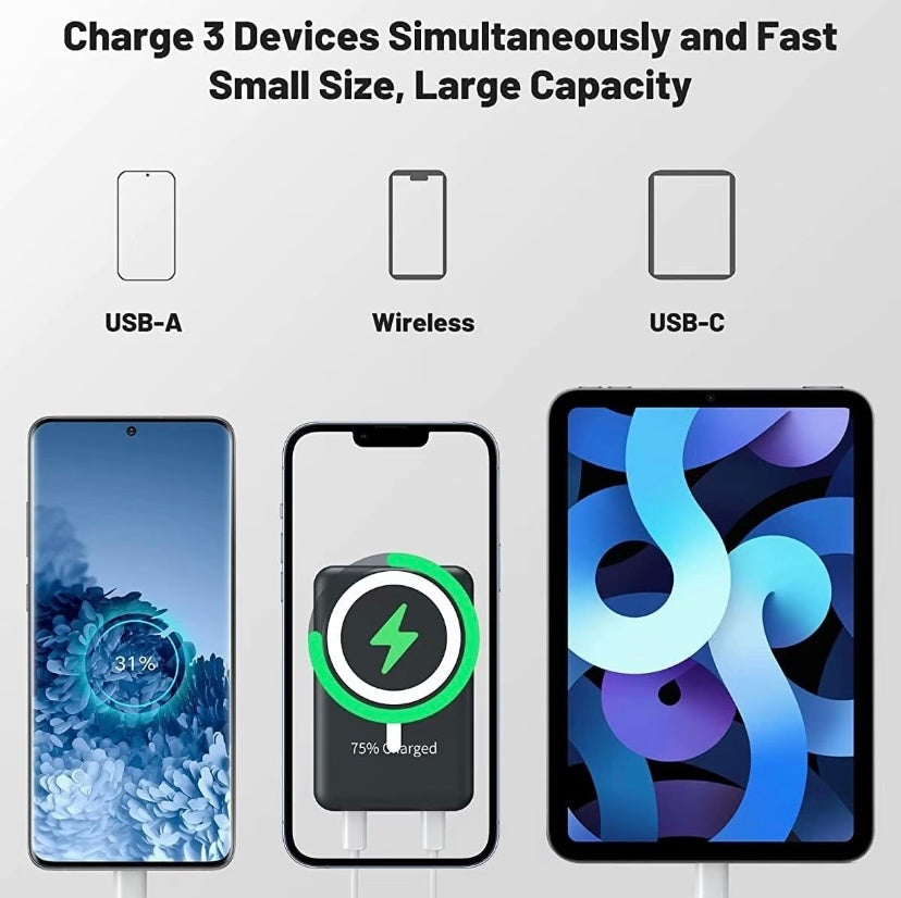 Magnetic Wireless Portable Charger Power Bank 10000mAh