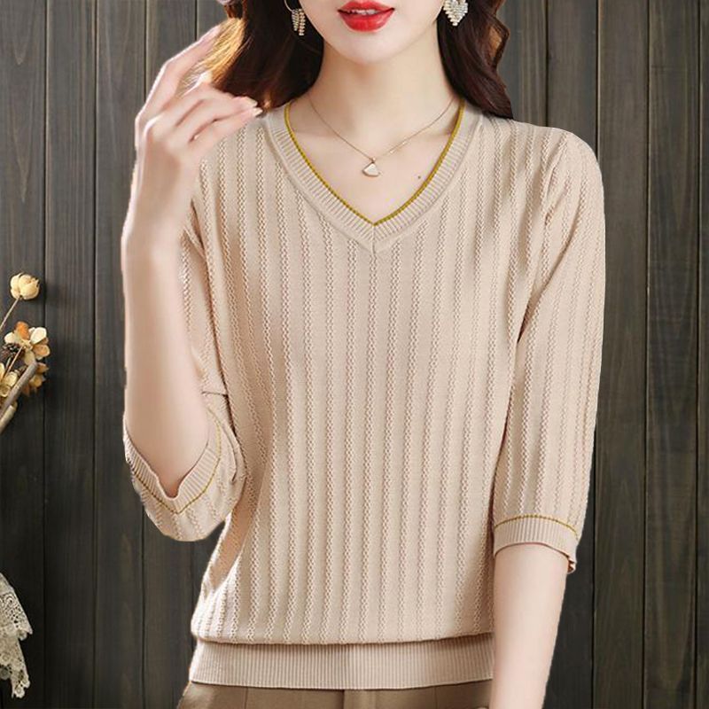 Thin Casual Sweater Top For Women